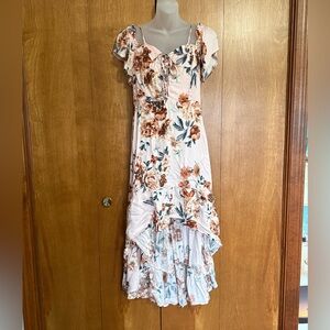 American Rag High Low floral dress size L